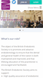 Mobile Screenshot of britishendodonticsociety.org.uk